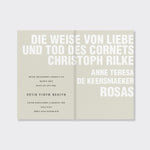 Booklet: Die Weise von Liebe und Tod des Cornets Christoph Rilke